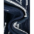 thumbnail image 4 of Unique Loom Chindi Cotton Collection Area Rug - Briah (8' x 11' Rectangle Navy Blue/Ivory), 4 of 7