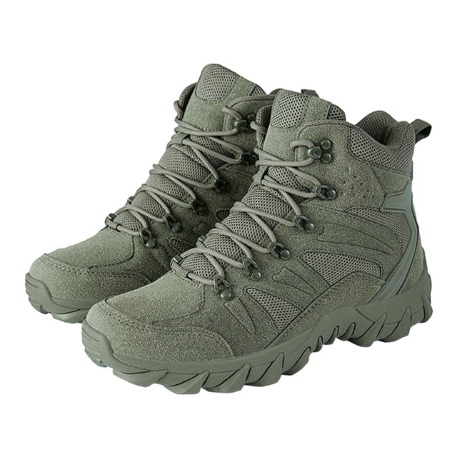 Botas Hombre Pies De Gato Zapatos Militares Desierto Impermeables (42 ) Verde Militar Verde