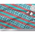 thumbnail image 2 of Soimoi Cotton Voile Fabric Stripe & Floral Batik Print Sewing Fabric Yard 42 Inch Wide, 2 of 3