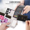 thumbnail image 5 of TECH CIRCLE Wallet Case for Galaxy S24 Ultra ,PU Leather Flip Protective Stand Flowers Floral Women Girls Case Card Holder Wristlet Mirror Shoulder Purse Case for Galaxy S24 Ultra 6.8" 2024,White, 5 of 10