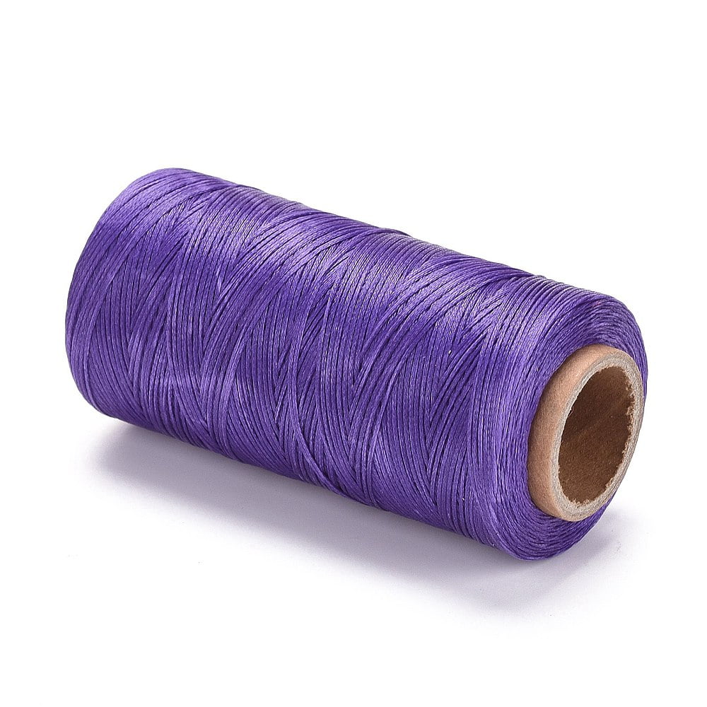 Waxed Polyester Cord Micro Macrame Cord Waxed Sewing Thread Flat Mixed color 0.8mm about 284.33 yards(260m)/roll