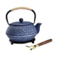 thumbnail image 3 of 900 ml de estufa de hierro fundido tetera esmaltado japonés tradicional para café, bolsas de té, té suelto, barbacoa al aire libre, 3 of 9