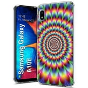 MeNi Slim Case for Samsung Galaxy A10E, Light Weight, Unbreakable, Flexible, Surround Edge Protection, Psychedelic