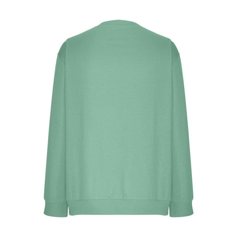 UVEASISHA Oversized Long Sleeve Tshirt for Women Fall Loose Casual