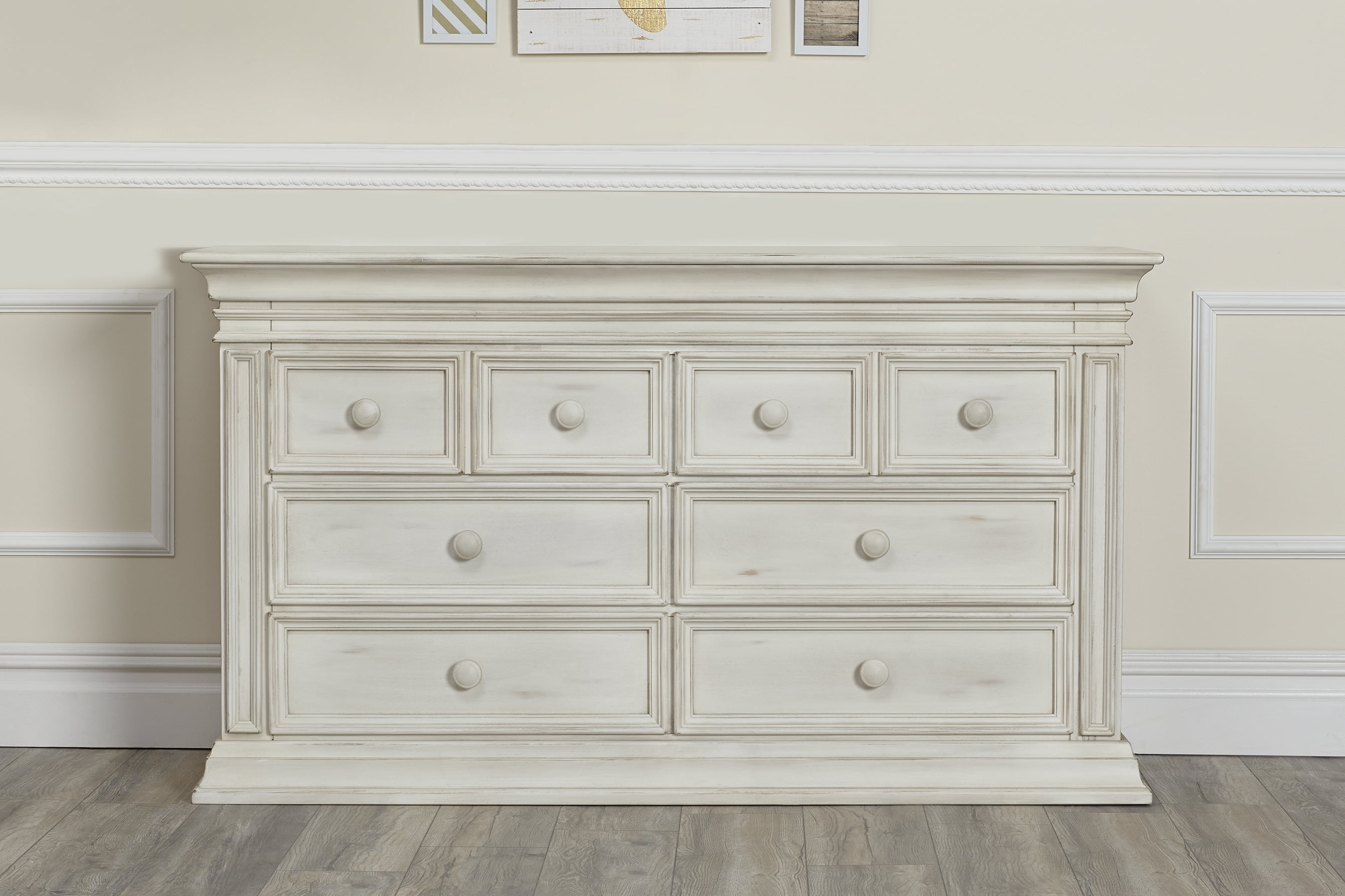 Baby Cache Vienna 6 Drawer Antique White