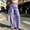 Purple, variant on Women Plaid Tie Detail Elastic High Waist Straight Leg Pants, Side Pockets Loose Daily Casual Long Trousers Red XL(XL)