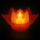 thumbnail image 2 of Inicio Shenghui Decoración Adornos Crystal Lotus Tea Light Candelabro rojo Sunnimix Luz de vela flotante LED, 2 of 8