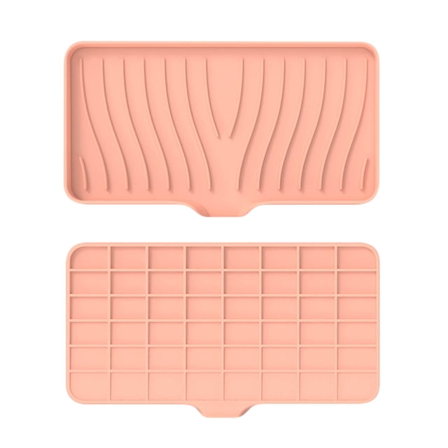 PEONAVET Drain Pad Soft Gel Soap Sponge For Sink Countertop Sink Storage Tray For Kitchen Or Bathroom