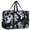 Black-1, variant on For Spirit Airlines Personal Item Bag 18x14x8 Inch, Floral Weekender Travel Bag, Foldable Travel Duffel Bag Underseat Carry on Bag with Luggage Sleeve for Women and Men 30L