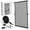 Gray-Fits Door Size 30''x80'', variant on Gray Hanging Screen Door Fits Door Size 38"x82" (Curtain Size 40"x83")
