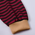 thumbnail image 6 of BODOAO Oversized Striped Crewneck Sweatshirt for Women Long Sleeve Color Block Pullover Tops Casual Loose Workout Shirt Women Oversized Striped Crew Neck Sweatshirt Loose Pullover Shirt Top Wine Xl, 6 of 9