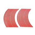 thumbnail image 4 of 20pcs Red Fit 20" Wheel Motorcycle Car Bike Wheel Rim Sticker Strips Reflective Tape, 4 of 6