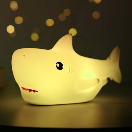 

Ledander Cute Shark Night Light for Kids Color Changing Shark Lights with Touch Sensor LED Rechargeable Silicone Baby Portable Night Lamp for Boys Girls Room Decor Gifts