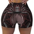 thumbnail image 2 of Fuzoiu Spider with Skull Print Women's Workout Shorts,Workout Biker Shorts Women,Exercise Fitness Shorts,Scrunch Short, Athletic Shorts for Gym Yoga Running Sport Active-XX-Large, 2 of 8