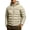 Khaki, variant on Men's Long Sleeve Windproof Puffer Jackets Zip Up Hooded Jacket Casual Winter Coat with Pocket