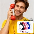 thumbnail image 5 of Classic Retro Phone Handset for Cell Phones, Vintage Type-C Telephone Receiver for iPhone & Android, Stylish Wired Headset with Exceptional Sound Quality for Christmas Gift, 5 of 8