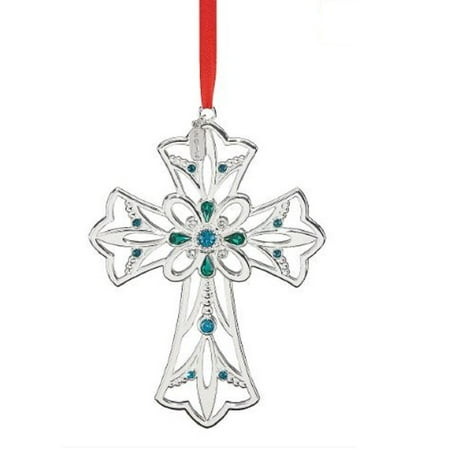 Lenox Holiday Gems - Lenox 2018 Gemmed Cross Christmas Tree Ornament 877851