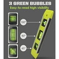 thumbnail image 5 of Level & Tool Magnetic Aluminum Reinforced Torpedo Level, 9 inches, Green, 1PCS$$Tools, 5 of 7