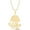 Yellow, variant on Perfect Gift Idea 925 Sterling Silver 14K White Gold Plated Jellyfish Charm Pendant Necklace For women