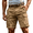 Khaki, variant on TQWQT Men's Cargo Shorts 7 Inch Casual Work Shorts Relaxed Fit Lightweight Summer Outdoor Hiking Shorts with Pockets Red 2XL