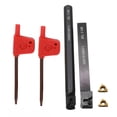 thumbnail image 1 of Amdohai SER1010H11/SNR0010K11 Lathe Inner Threading Turning Tool Holder + 2Pcs Carbide Inserts + 2 Wrenches, 1 of 6