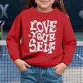 thumbnail image 2 of TOWED22 Girl's Sweatshirt Oversized Cute Graphic Crewneck Long Sleeve Pullover Tops,3Y, 2 of 4