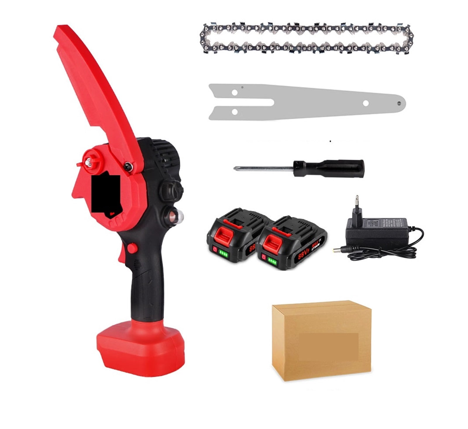Scie Électrique 3500W 8 Pouces 30000RPM Mini Tronçonneuse Rechargeable Outil de Menuiserie