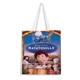 thumbnail image 1 of Ratatouille Bolso de tela con estampado de lienzo para mujer, bolsa de compras reutilizable y estética, con cremallera interior, regalo para mujer,40*45cm., 1 of 6
