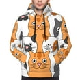 thumbnail image 4 of Bingfone Funny Cats Men'S Drawstring Hoodie Long Sleeve Pocket Sweatshirts-4x-Large, 4 of 9