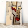 thumbnail image 2 of 1pc Picasso-Inspired Abstract Face Landscape Canvas Wall Art - 12x18 Inch Modern Cubist Design with Vibrant Colors, Wrapped Canvas Frame & Hook Installation for Living Room Home Decor, 2 of 8