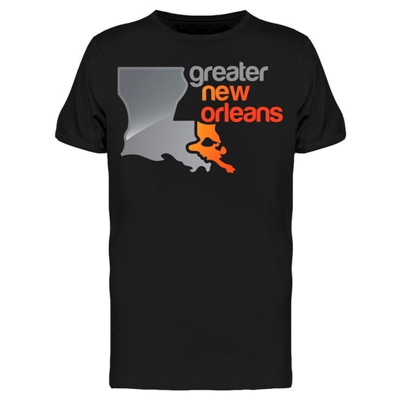 Greater New Orleans Map Tee Men's -Image by Shutterstock