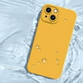 thumbnail image 3 of for iPhone 14 Case for Women with Full Camera Lens Protection, Silicone Girly Cute Side Soft Ultra Slim Shockproof Protective Lightweight Phone Cover for iPhone 14, Yellow, 3 of 9