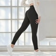 thumbnail image 6 of Maqroz Womens Leggings Thermal Fleece Lined High Waist Winter Warm Thick Stretch Active Workout Pants with Pockets, 6 of 8
