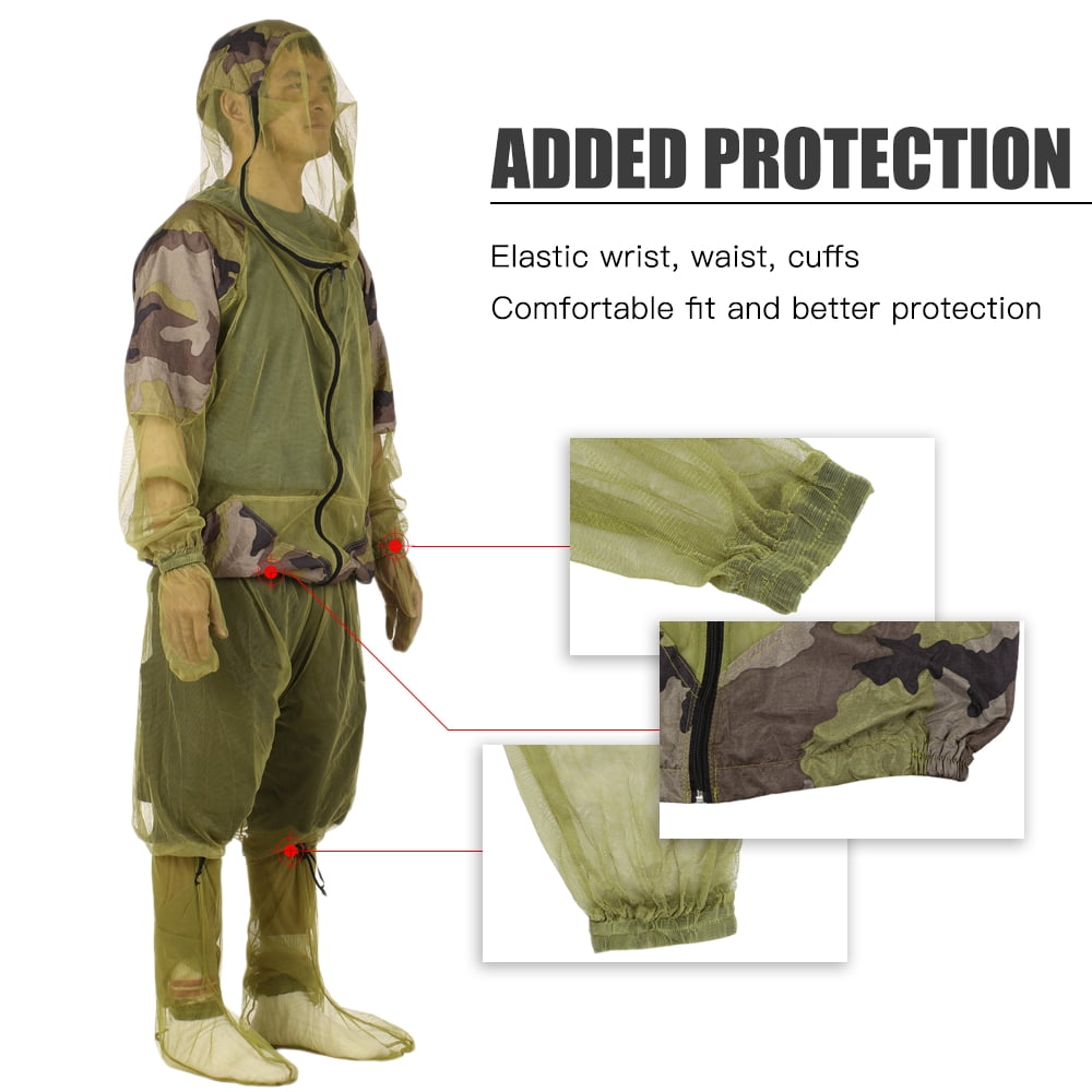 Elowen jacket Outdoor Repellent Suit Bug Jacket Mesh Hooded Suits Fishing Hunting Camping Jacket Protective Mesh Shirt Gloves Pants