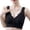 Black, variant on Front Closure Bras for Women Smooth Back Wireless Bra Comfy Casual Everyday Bras No Underwire Full Coverage Brassiere Daily Wear Push Up Bras Green L