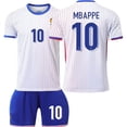 thumbnail image 1 of Copa de Europa 2024 Camiseta de visitante de Francia No. 10 Traje de camiseta de fútbol de Mbappé 11 Camiseta transfronteriza de Dembélé10. Mbappé, 1 of 1