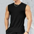 thumbnail image 5 of Hessimy Mens Graphic Tees Breathable Sleeveless T Shirt Tops Slim Fashion Summer Round Neck Short Sleeve Polo Shirts for Men(Black,3XL), 5 of 5