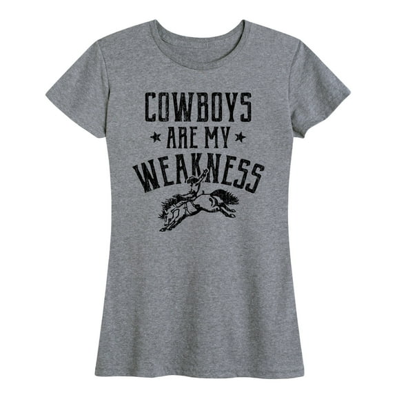 Country Casuals - Cowboys Are My Weakness - Women's Short Sleeve Graphic T-Shirt