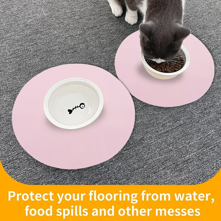 Silicone Pet Feeding Mat for Dog and Cat, Non-Slip Placemat Tray