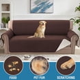 thumbnail image 4 of Chair Sofa Slipcover Sofa Cover 100% Waterproof Couch Cover Furniture Protector Cover with Elastic Straps for Pets Kids Children Dog Cat(Chair, Coconut Milk), 4 of 8