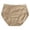Beige, variant on Gyujnb Women Mid Rise Solid Bikini Panties for Stretchy Breathable Fresh Antimicrobial Daily Wear,XXXL