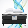 thumbnail image 1 of Colchón Matrimonial + Box + 2 Almohadas Standar Restonic Ortopedico Ley, 1 of 9