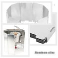 thumbnail image 5 of FUEENIRVA Outdoor Stove Windscreen Aluminum Alloy Folding Wind Screen for Camping and Bbq Use, 5 of 6