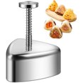 thumbnail image 1 of 2 piezas de molde japonés para sushi con forma de bola de arroz, máquina para hacer onigiri, triángulo, molde para sushi, molde para arroz, nori teñido con sake, arroz cuchara, 1 of 5