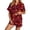 270-Wine, variant on jiaxiM Halloween Pajama Set Women, Halloween Pjs Women, Pumpkin Graphic Summer Pajama Set, Loose Fit Short Top And Shorts Set, Soft Loungewear Sleepwear for Daily Use