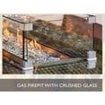 thumbnail image 2 of Direct Wicker Brown Wicker Oval Fire Pit Dining Table, 2 of 3