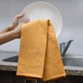 thumbnail image 4 of Ruvanti 100% Cotton Kitchen Towels 06 Pack – Super Soft and Absorbent Dish Towels and Dish Cloths - Kitchen Hand Towels, Quick Drying Dish Towels for Kitchen, Washable Dish Rags - 15”x 29” - Mustard, 4 of 10