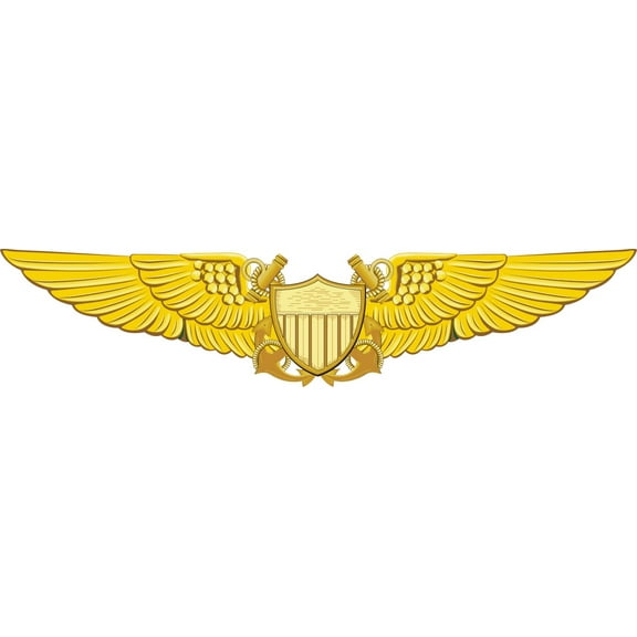 3.8 Inch Navy Flight Officer Wings Decal