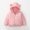 Watermelon Red, variant on Abtuhar Toddler Kids Boys Girls Fall Winter Hooded Casual Outerwear and Jackets Printed Ear‑shape Detail Padded Warm Coat