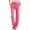 Pink, variant on Womens Sweatpants Linen High Waist Elastic Summer Beach Casual Wide Leg Sweatpants Women Beige L